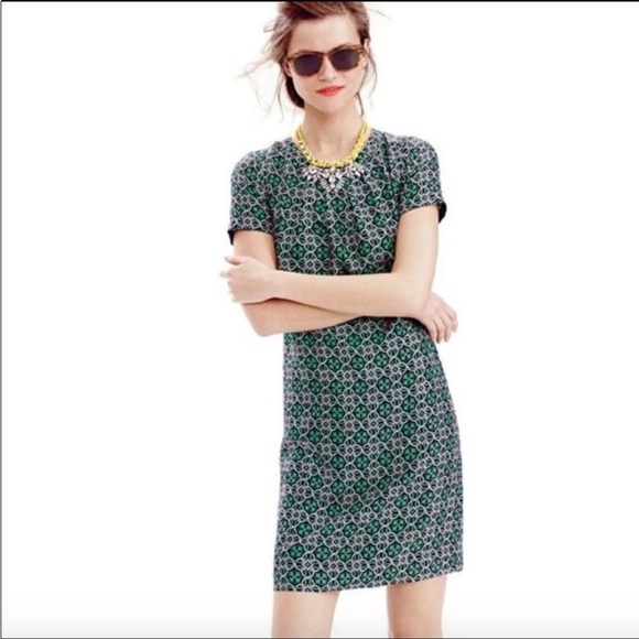 J. Crew Dresses & Skirts - J.Crew Dresses | silk lattice pattern shift dress, size 0